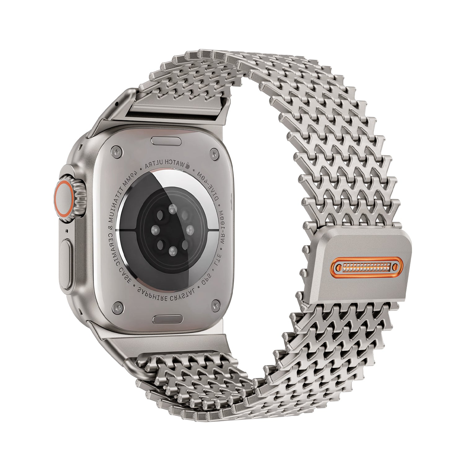 Titanium Steel Zigzag Bracelet for Apple Watch Ultra / Series 9 / 8 / 7