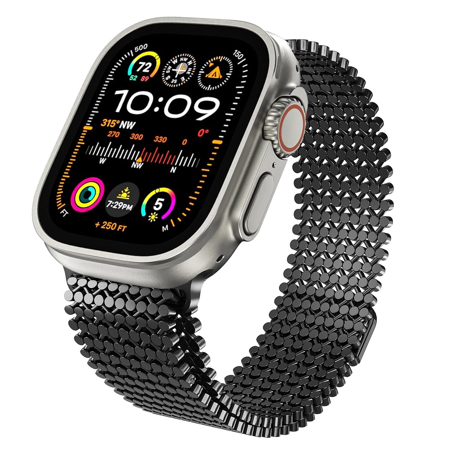 Applicable Apple Watch Band Apple Watch Ultra Stainless Steel Band S8 Chain Metal Magnetic Steel Band