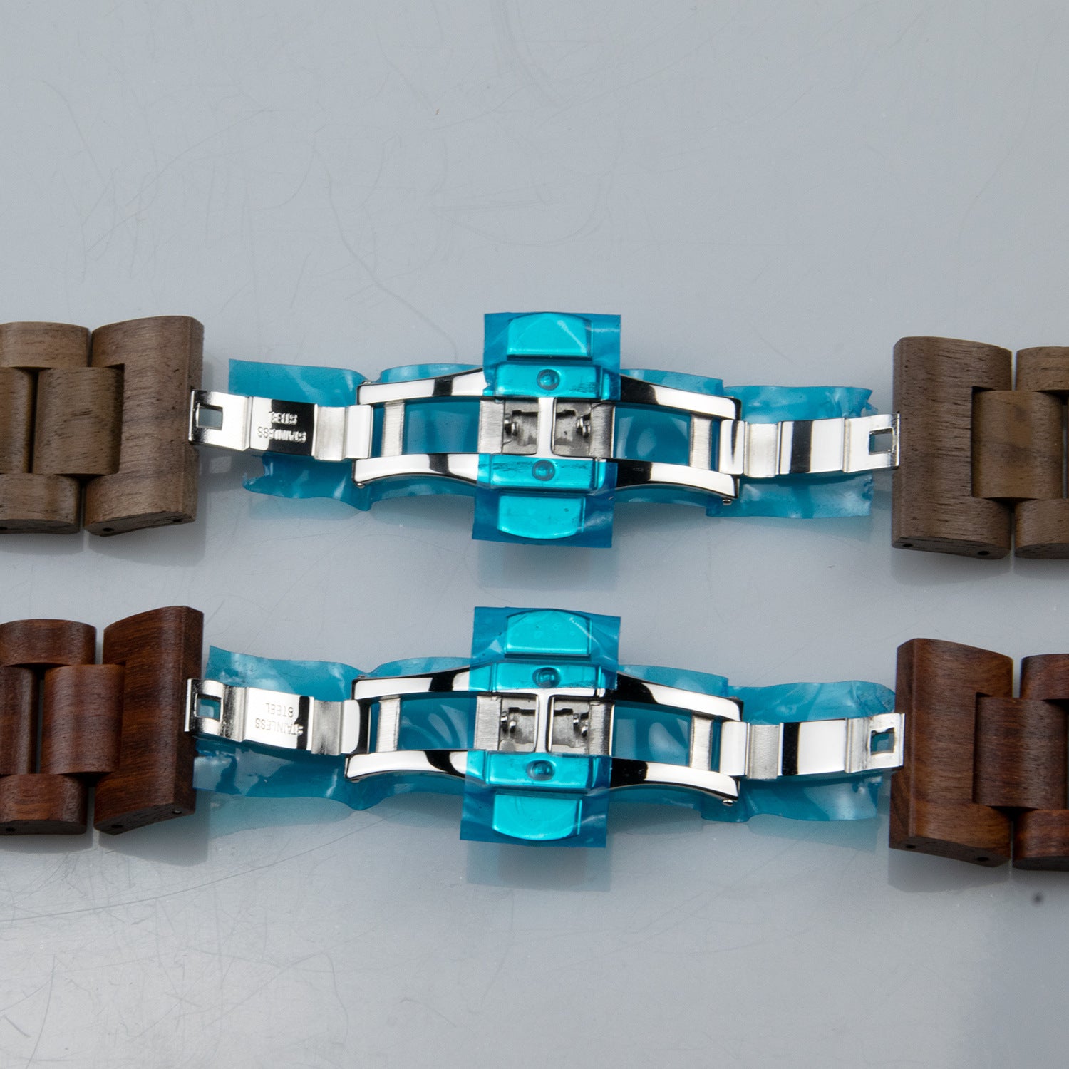 Solid Wood Apple Watch Band with Butterfly Clasp – Indonesian Sandalwood