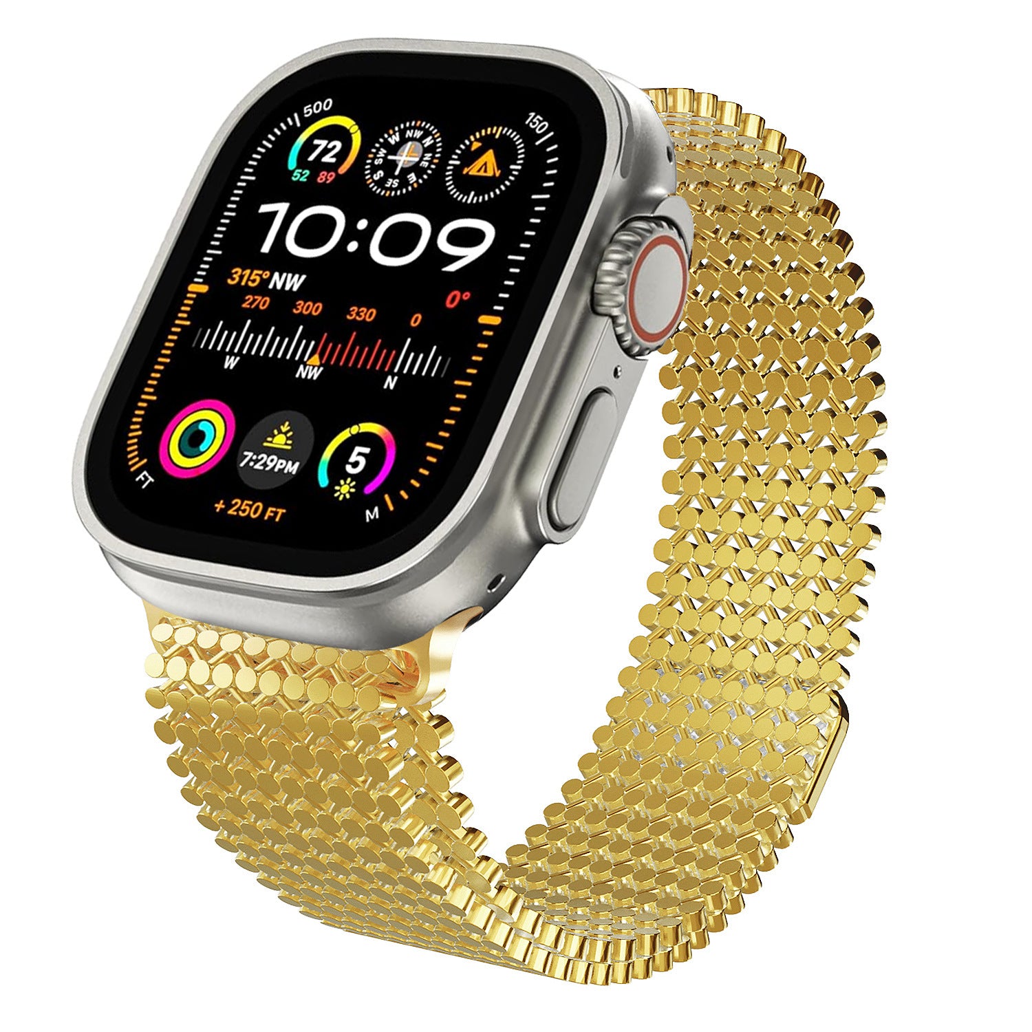 Applicable Apple Watch Band Apple Watch Ultra Stainless Steel Band S8 Chain Metal Magnetic Steel Band