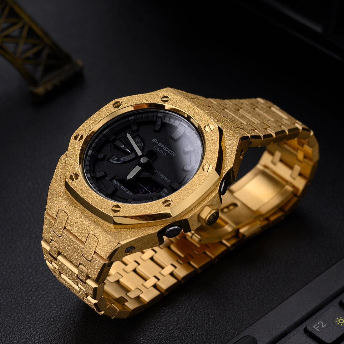 Luxury Gold Stainless Steel Band for G-Shock GA2100 / GA2110 / GAB2100
