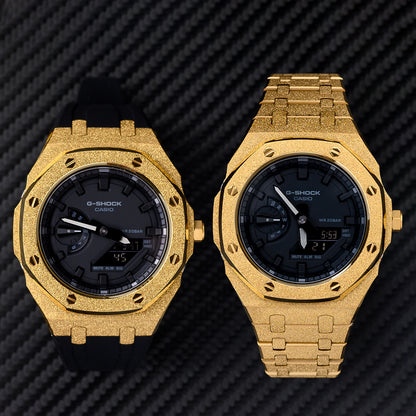 Luxury Gold Stainless Steel Band for G-Shock GA2100 / GA2110 / GAB2100