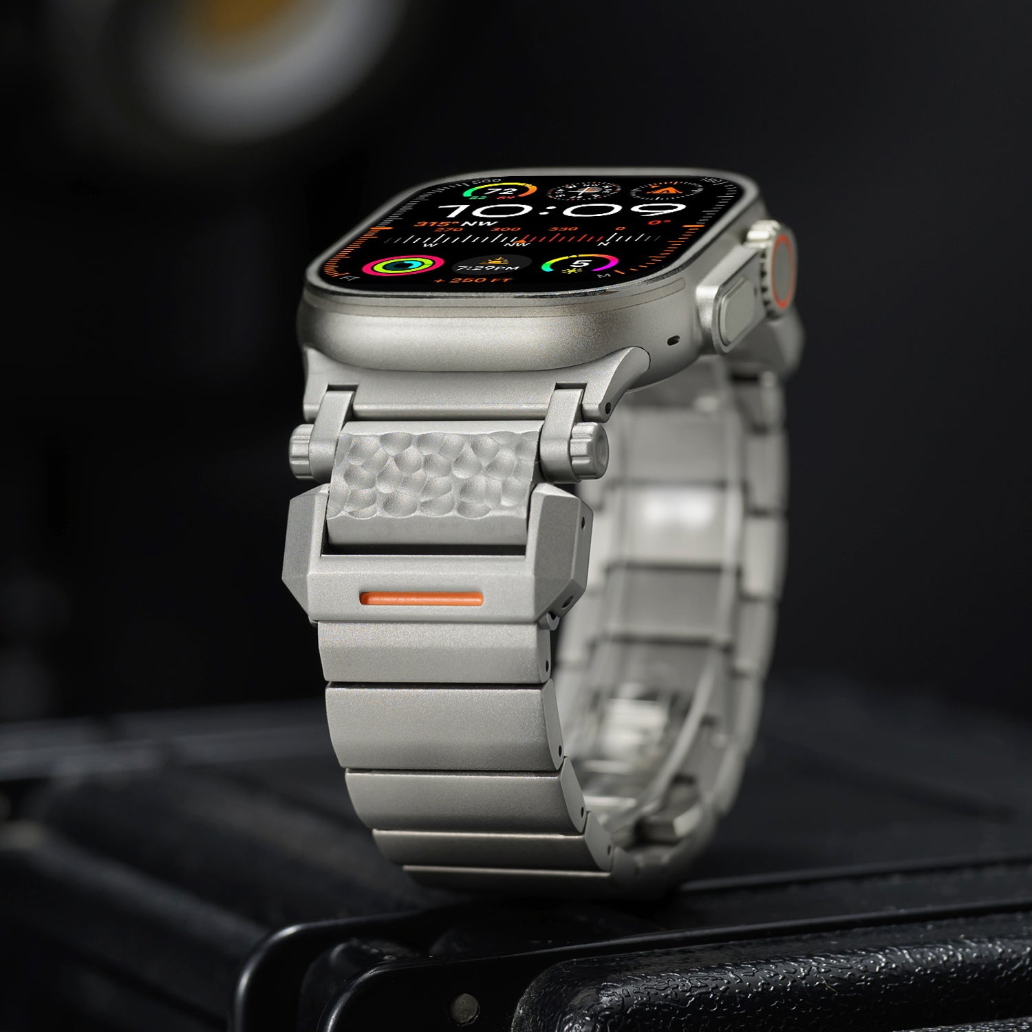 Luxury Matte Black Link Bracelet for Apple Watch