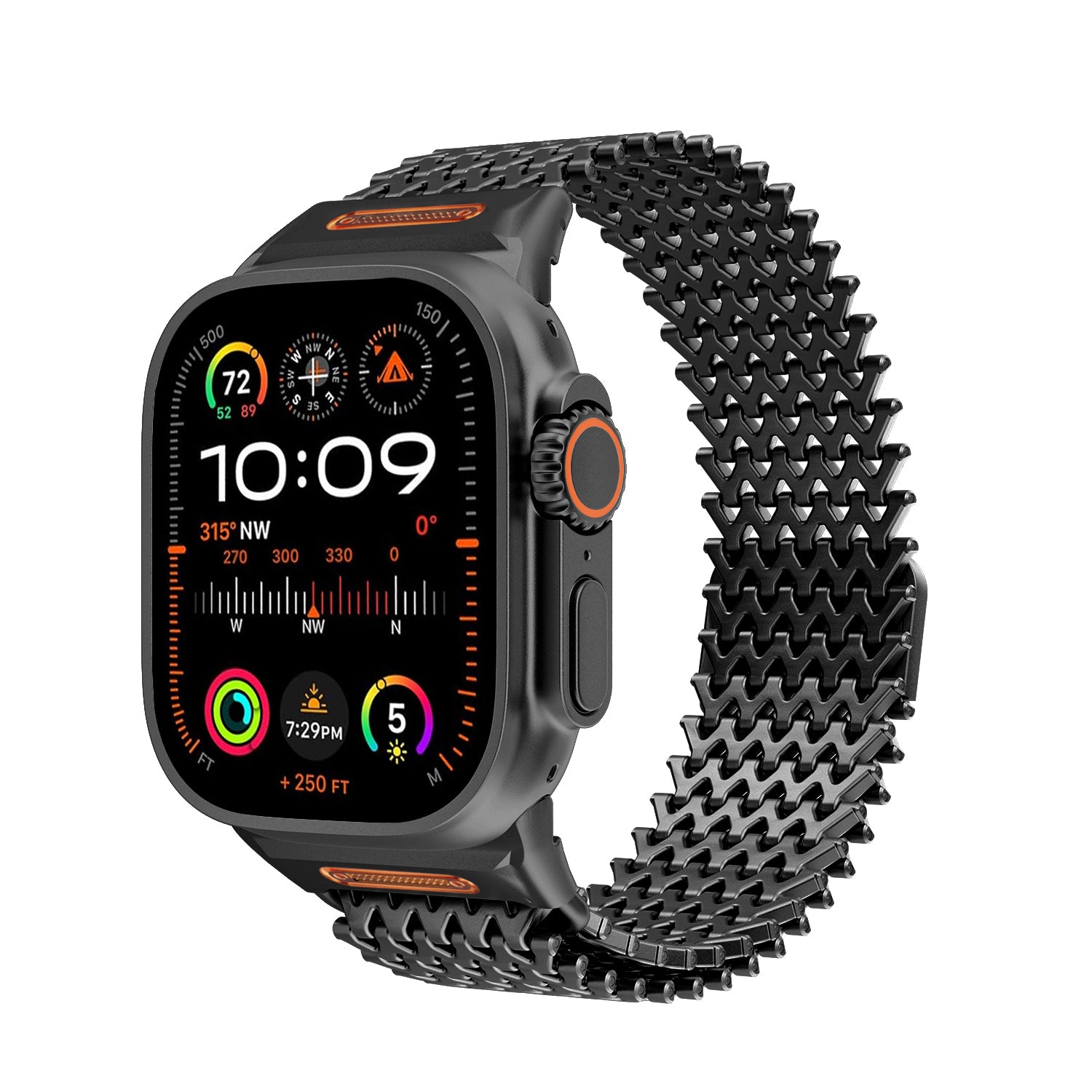 Titanium Steel Zigzag Bracelet for Apple Watch Ultra / Series 9 / 8 / 7