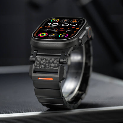 Luxury Matte Black Link Bracelet for Apple Watch