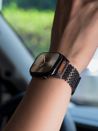 Titanium Steel Zigzag Bracelet for Apple Watch Ultra / Series 9 / 8 / 7