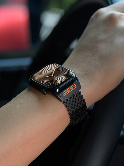 Titanium Steel Zigzag Bracelet for Apple Watch Ultra / Series 9 / 8 / 7