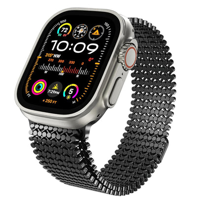 Applicable Apple Watch Band Apple Watch Ultra Stainless Steel Band S8 Chain Metal Magnetic Steel Band