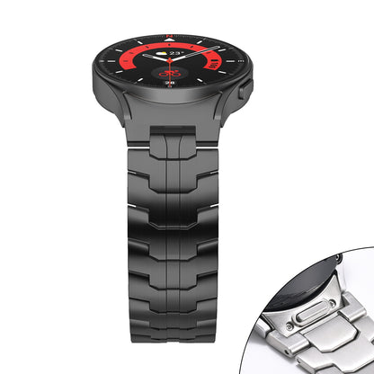 Applicable Samsung watch band stainless steel solid metal band Galaxy Watch5/6/7 Iron Man steel band