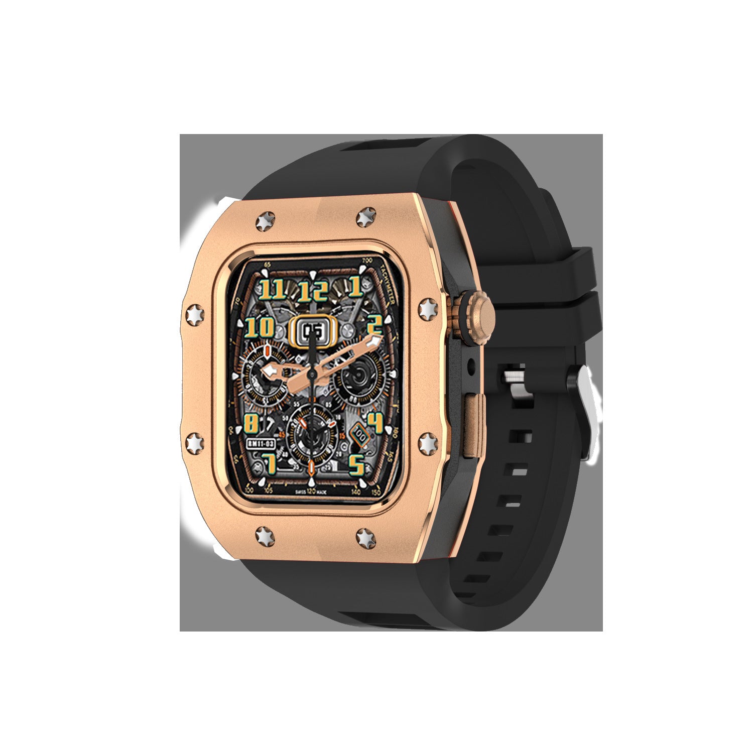 Apple iWatch Armor-Style Case and Band Set – New Richard Style Protective Silicone Design