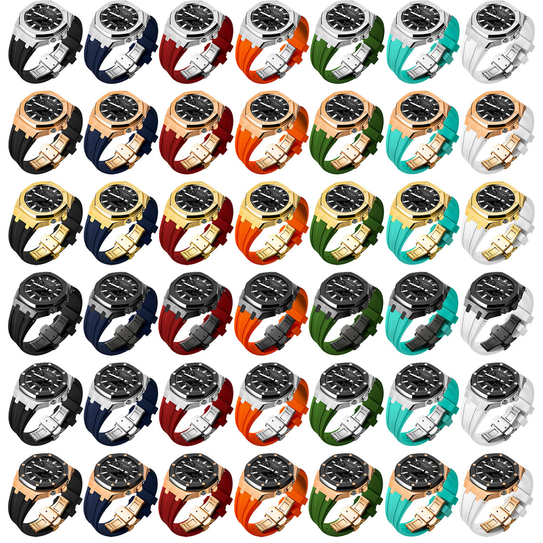 Casio GA2100 Stainless Steel AP Style Case Conversion Kit - Replacement Steel Strap