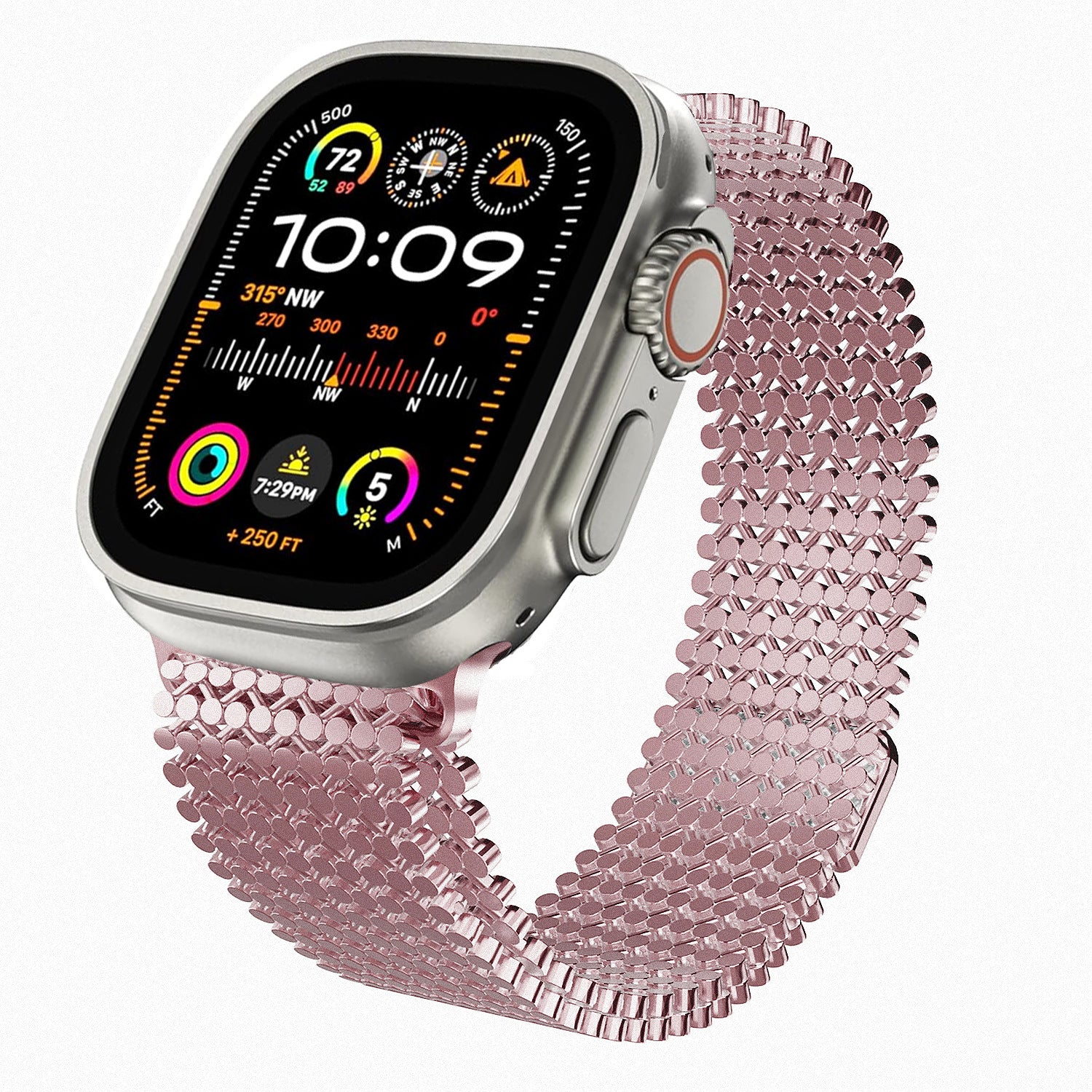 Applicable Apple Watch Band Apple Watch Ultra Stainless Steel Band S8 Chain Metal Magnetic Steel Band