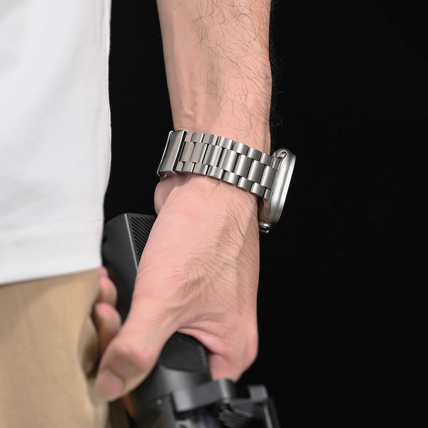 Applicable Apple watch band iwatch band Ultra titanium cross-border metal watch band