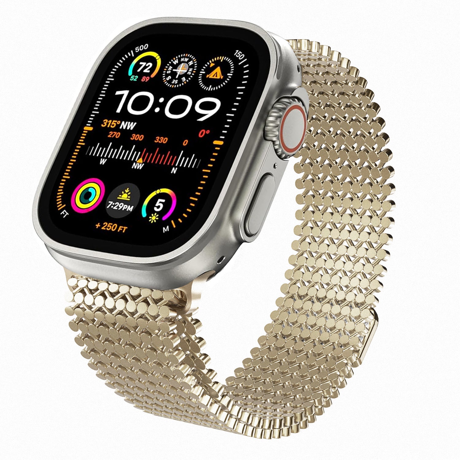 Applicable Apple Watch Band Apple Watch Ultra Stainless Steel Band S8 Chain Metal Magnetic Steel Band